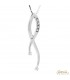Ciondolo Fantasia in oro bianco 18kt con diamanti 0,10ct. incluso di collana in oro 18kt