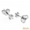 Orecchini Punto Luce in oro bianco 18kt con diamanti 0,18ct. colore G purezza VS2