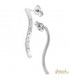 Orecchini Fantasia in oro bianco18kt e diamanti 0,03ct. G VS2