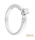 Anello di Fidanzamento in oro bianco 18kt e diamanti 0,21ct. colore F purezza VS2