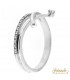 Anello Fantasia in oro bianco 18kt con diamanti