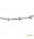 Bracciale tennis in oro bianco 18kt con Diamanti 0,23ct colore G purezza VS2