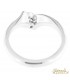 Anello di Fidanzamento in oro bianco 18kt con diamante 0,20ct colore G purezza VS2