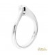 Anello di Fidanzamento in oro bianco 18kt con diamante 0,20ct colore G purezza VS2