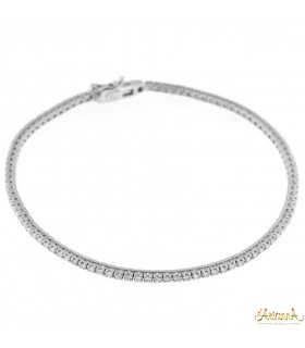 Bracciale Tennis in oro bianco 18kt con Diamanti 0,91ct. colore G purezza VS2