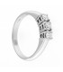 Anello Trilogy in oro bianco 18kt con diamanti 0,39ct. colore F purezza VS2