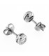 Orecchini Punto Luce in oro bianco 18kt con diamanti 0,24ct. colore G purezza VS2