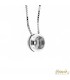 Collana Puntoluce in oro bianco 18kt e diamante 0,18ct. colore G purezza VS2