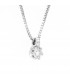 Collana puntoluce in oro bianco 18kt e diamante 0,13ct. colore G purezza VS2