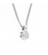 Collana puntoluce in oro bianco 18kt e diamante 0,13ct. colore G purezza VS2