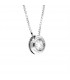 Collana Puntoluce in oro bianco 18kt e diamante 0,18ct. colore G purezza VS2