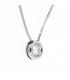 Collana Puntoluce in oro bianco 18kt e diamante 0,22ct. colore G purezza VS2