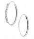 Orecchini Ovali in oro bianco 18kt e diamanti 0,30 ct. G VS2