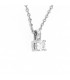 Collana puntoluce in oro bianco 18kt e diamante 0,15ct. colore F purezza VS2