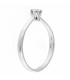 Anello Solitario in oro bianco 18kt con diamante 0,14ct colore F purezza VS2