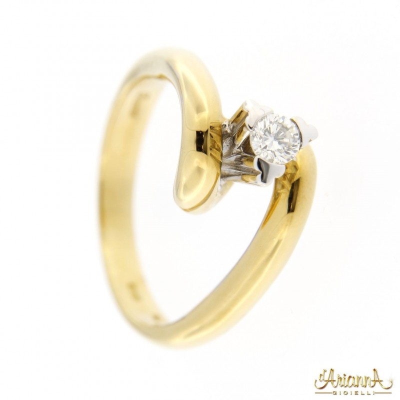 Anello solitario 1196