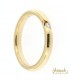 Fede in oro giallo 18kt con diamante 0,11ct. colore G purezza VS2