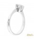 Solitario in oro bianco 18kt con diamante 0,27 colore E purezza VVS1