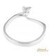Solitario in oro bianco 18kt con diamante 0.15ct. colore F purezza VS2