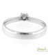 Solitario in oro bianco 18kt con diamante 0,12ct. colore G purezza VS2