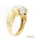 Anello Fantasia in oro giallo 18kt con diamanti su oro bianco 18kt