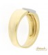 Anello in oro giallo 18kt con lettera D con diamanti 0,03ct.