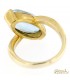 Anello in oro giallo 18kt con Topazio Azzurro