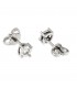 Orecchini Punto Luce in oro bianco 18kt con diamanti 0,12ct. colore G purezza VS2