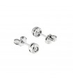 Orecchini Punto Luce in oro bianco 18kt con diamanti 0,08ct. colore F purezza VS2