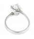 Anello Solitario in oro bianco 18kt con diamante di laboratorio 1,50ct. colore D purezza VS1