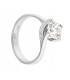 Anello Solitario in oro bianco 18kt con diamante di laboratorio 1,50ct. colore D purezza VS1