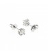Orecchini Punto Luce in oro bianco 18kt con diamanti di LABORATORIO 0,66ct. colore D purezza VVS1