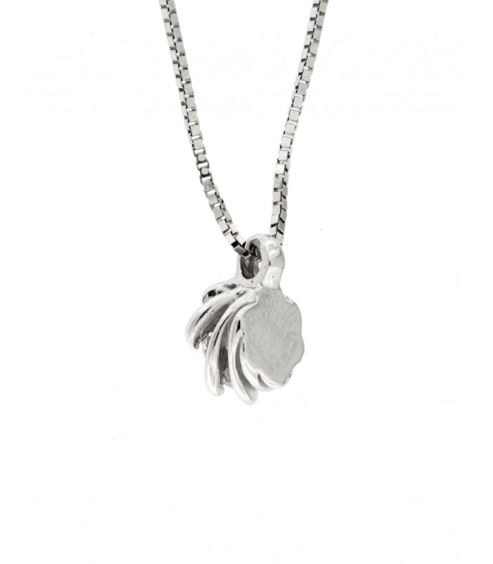 Collana Puntoluce in oro bianco 18kt con diamante 0,55ct. colore G purezza VS2