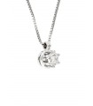 Collana Puntoluce in oro bianco 18kt con diamante 0,45ct. colore E purezza VVS2