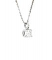 Collana Punto Luce in oro bianco 18kt con diamanti di LABORATORIO 0,34ct. colore D purezza VVS1