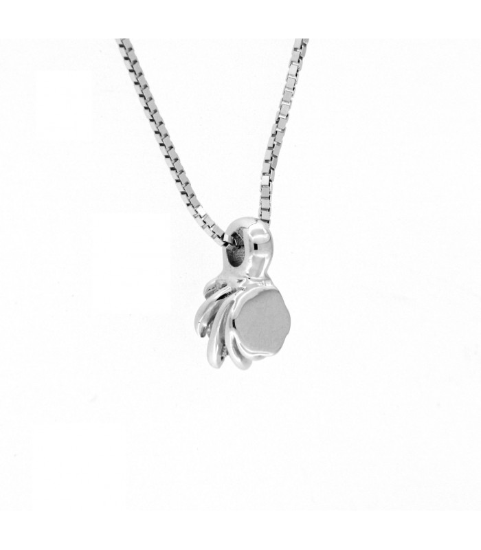 Collana Puntoluce in oro bianco 18kt con diamante 0,16ct. colore G purezza VS2