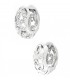 Orecchini a cerchio in oro bianco 18kt e diamanti 0,52ct.
