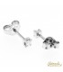 Orecchini Punto Luce in oro bianco 18kt con diamanti 0,15ct. colore G purezza VS2