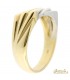 Anello Uomo in oro giallo e bianco 18kt