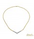 Collier Bicolore Semirigido con Diamanti 0,23ct. G VS2
