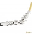 Collier Bicolore Semirigido con Diamanti 0,23ct. G VS2