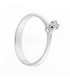 Anello Di Fidanzamento in oro bianco 18kt con diamante 0,10ct. colore F purezza VS1