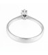 Anello Di Fidanzamento in oro bianco 18kt con diamante 0,10ct. colore F purezza VS1