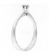 Anello Di Fidanzamento in oro bianco 18kt con diamante 0,10ct. colore F purezza VS1