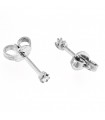 Orecchini Punto Luce in oro bianco 18kt con diamanti 0,10ct. colore F purezza VS1