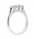 Anello Trilogy in oro bianco 18kt con diamanti  0,65ct. colore G purezza VS2