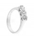 Anello Trilogy in oro bianco 18kt con diamanti  0,65ct. colore G purezza VS2