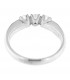 Anello Trilogy in oro bianco 18kt e diamanti 0,35ct. colore F purezza VS2
