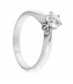 Anello di Fidanzamento in oro bianco 18kt con diamante 0,65ct colore G purezza VS2
