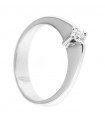 Anello di Fidanzamento in oro bianco 18kt con diamante 0,19ct  colore G purezza VS2